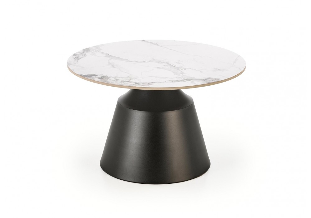 Комплект журнальных столов Halmar Magneta 70x70 см белый мрамор, чёрный (V-CH-MAGNETA-LAW)