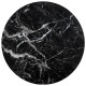 Комплект журнальных столов Halmar Oreo 53x53 см чёрный мрамор, чёрный (V-CH-OREO-LAW-CZARNY_MARMUR)