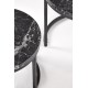 Комплект журнальных столов Halmar Oreo 53x53 см чёрный мрамор, чёрный (V-CH-OREO-LAW-CZARNY_MARMUR)