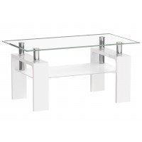 Журнальний стіл Furnitex A08-2-H-55 110x60 см білий (A08-
