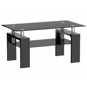 Журнальний стіл Furnitex A08-2-H-55 110x60 см чорний (A08