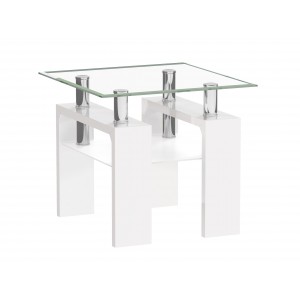 Журнальний стіл Furnitex A08-2-mini-H-55 60x60 см білий (