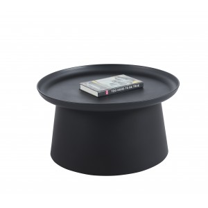 Журнальний стіл Furnitex L17-FX Fi70 см чорний (L17-FX 46