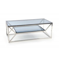 Кавовий столик Halmar Aurora 120x60 см хром (V-CH-AURORA-