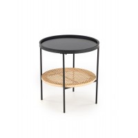 Журнальный стол Halmar Kampa 45x45 см черный, естественны