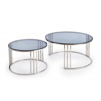 Комплект журнальних столів Halmar Mercury 80x80 см чорний